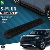 Resim S-Dizayn Volkswagen Tayron 2 S-Plus Siyah Yan Basamak 193 Cm 2024 Üzeri A+ Kalite 