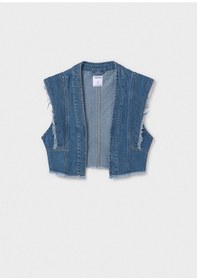 Resim Mayoral Kız Çocuk Kot Yelek 6352 Mavi 