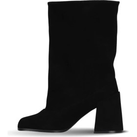 Resim Bueno Shoes Siyah Süet Kadın Topuklu Çizme 42WC6279 42WC6279 