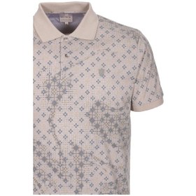 Resim Erkek Polo Yaka Tişört Vizon Slim Fit Ribanalı Kol Pamuklu Baskılı T-shirt Ncs Jeans 1252-vizon Vizon 