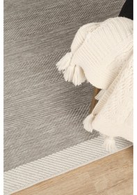 Resim Sisalux 3087 Gri Beyaz Sisal Dokuma Jüt Kilim Hav Toz Vermez Halı Salon Mutfak Oturma Odası Halısı Gri - Beyaz 