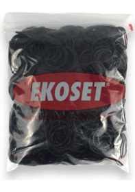 Resim Ekoset 500 Adet Siyah Küçük Paket Lastiği 40 MM 