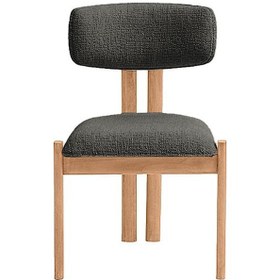 Resim Espoo İskandinav Ahşap Bohem Sandalye Natural - Antrasit 