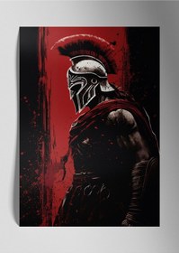Resim Metal Baskı Parlak Sanat Duvar Tablosu - Spartan 