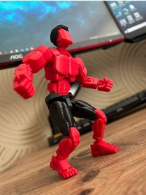Resim Dummy Red Hulk 3d Baskı Eklemleri Hareketli Figür 16 Cm Koleksiyonluk Oyuncak Hulk 