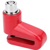 Resim Kırmızı Motosiklet Bisiklet Anti Hırsızlık Tekerlek Disk Fren Kilidi Emniyet Disk Tekerlek Kilidi Dağ Yol Bisikleti Tuşları İle Asma Kilit 