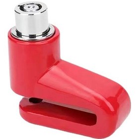 Resim Kırmızı Motosiklet Bisiklet Anti Hırsızlık Tekerlek Disk Fren Kilidi Emniyet Disk Tekerlek Kilidi Dağ Yol Bisikleti Tuşları İle Asma Kilit 