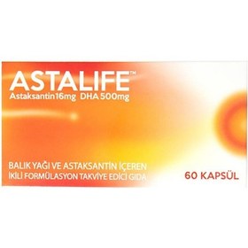Resim Astalife Astaksantin 16 Mg Dha 500 Mg 60 Kapsül 