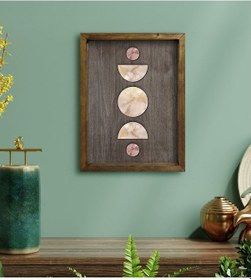 Resim Bk Home Ay Ve Güneş Tasarımlı Doğal Masif Ahşap Çerçeveli Tablo-2 (551089801) 