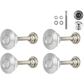 Resim Ximistore9 4 Adet Hızlı Açılır Motor Kaputu Kilit Mandalı - Gümüş Renk, Evrensel Uyumlu 