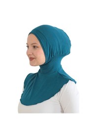 Resim Modish Group Kadın Boyunluklu Hijab Tesettür Pratik Spor Bone - Sarı Turkuaz 