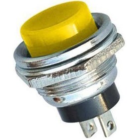 Resim Robotistan Ic180 Metal Büyük Renkli Buton - Sarı 