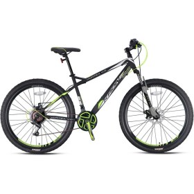 Resim Kron Vortex 4.0 27,5 Mtb 16 Inç 21 Vites M.disc Mat Siyah Neon Sarı Gri 