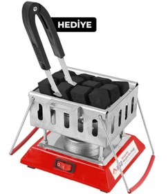 Resim newnet Elektrikli Nargile Köz Ocağı Köz Yakma Makinası Elektrikli Ocak Mini Yemek Pişirme Nargile Közleme 