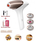 Resim Philips Lumea Lazer Epilasyon IPL Tüy Alma Cihazı, 3 Başlıklı Yüz, Vücut, Hassas Bölge, Kablolu/Kablosuz SET 