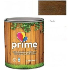 Resim Hemel Prime Su Bazlı Ahşap Verniği Ceviz Rengi Iç Ve Dış 0,75 Lt 