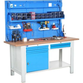 Resim Star Çelik Atölye Çalışma Tezgahı (1600 x 720 x 830-930/1844 mm) 