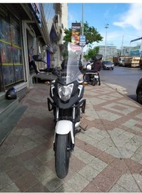 Resim Zeus Motor 2012-2015 Honda Nc 700 X Uyumlu Uzun Ön Cam Şeffaf Renk 