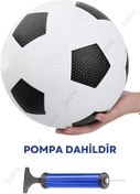 Resim Janva Siyah Beyaz Maç Topu Futbol Topu Kauçuk + Pompa + Şişirme Iğnesi 