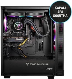 Resim Casper Excalibur E65L.147F-EXT0X-0RD Intel Core i7-14700F 64GB DDR5 RAM 2TB SSD Nvidia GeForce RTX 5060TI Freedos 