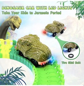 Resim Dinazorlar Dünyası, Dinosour Tracks 96 Parça Esnek Raylı Yarış Pisti - 96 Parça 