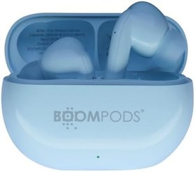 Resim Boompods Echobuds Gerçek Kablosuz Kulaklık - Dahili Mikrofonlu Bluetooth Kulak Tomurcukları, 19 Saat Çalma Süresi, Geri Dönüştürülmüş Plastikten Kulak İçi Kulaklıklar, Müzik ve Çağrılar için IPX4 Suya 