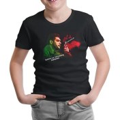 Resim Lordd T-Shirt Lorddd T-Shirt T-Shirt Che Guevara - Green Red Siyah Çocuk Tshirt 