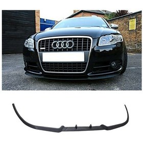 Resim Audi A4 S4 B7 Ön Lip Mat Siyah Ön Tampon Lip 