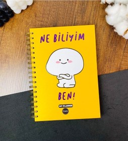 Resim Ne Biliyim Ben Tasarımlı Konuşan Ajanda Sarı 