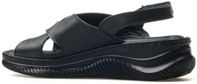 Resim Mammamia D25Ys-2855 Günlük Siyah Kadın Sandalet, SİYAH PEN, 3 
