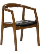 Resim Bengimobilya Zus589 Tam Kolçak Sağlam Sandalye Kayın Torna Retro Iskelet Parla 