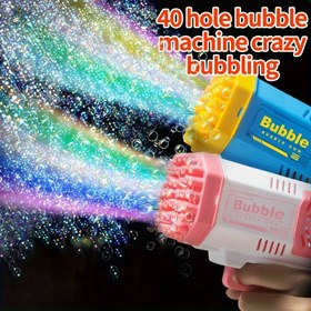 Resim 40 Delikli Renkli Balon Makinesi, Dakikada 2000 Köpük, Düğünler, Yaz Partileri, Doğum Günü Kutlamaları, Mezuniyet Sezonu ve Daha Fazlası İçin Uygun, Rüya Gibi Romantizm, Çocuk Parti Paketi, Pil Dahil Değildir, 15 Festival için İdeal Hediye 