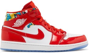 Resim Nike Jordan 1 Mıd Se Erkek basketbol ayakkabısı -kırmızı -DC7294600 E-298 