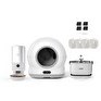 Resim Xenon Smart Akıllı Kamerasız Kedi Tuvaleti Çelik Kaseli 5 LT Mama Kabı Akıllı Su Pınarı ve Filtre 4'lü Pet Seti 