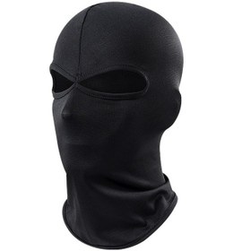 Resim 2 Parçalı 2 Delikli Balaklava, Klasik Hafif Siyah Kayak Maskesi, Uv Koruması, Rüzgar Geçirmez Ve Nefes Alabilir, Kar Motosikleti İçin Uygundur Diğer 