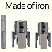 Resim 3 Parça Ağır Hizmet Tipi PPR Boru Dişleme Takımı - İç/Dış Duvarlı 1"-DN15 & 3/"-20 Boyutlar, Dayanık Metal Yapı ile Kullan-Atma ve DIY Projeler iÇin Mükemmel Sebze Bölümlerini Düzeltmek IcIn Ergonomik SAPLI Hassas diŞlama Ekipmanı, 1/2" 3/4 