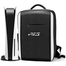 Resim Qingmipy Ps5 Konsol İçin Taşınabilir Koruyucu Çanta - Hafif, Dayanıklı Ve Sporcu Stili Outdoor Seyahat Çantası Siyah-beyaz Çok Renkli 