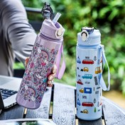 Resim 750ml 4 Tasarım Seçeneği - Aslan/Araba/Tek Boynuzlu At Karakterli, Sızdırmaz Yüksek Kapasiteli Spor Matarası Yazlık Outdoor Aktiviteler İçin 