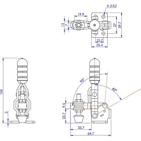 Resim Good Hand GH-12055-U Dikey Geçişli Kelepçe | 91 kg Kapasiteli Kelepçe - Montaj ve Sabitleme İşleri için 