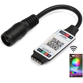 Resim Bluetooth Dc 5 Volt - 24 Volt - 6 Amper Rgb Led Kontrol Cihazı 4434 