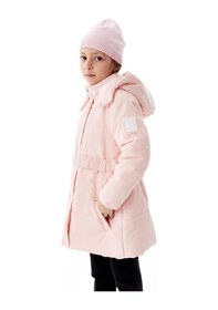 Resim Benitto Kids Kız Çocuk Kapüşonlu Kışlık Şişme Mont 51352 Pembe 