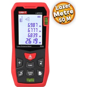 Resim Uni-T LM50A Lazer Metre 50 M Lazer Mesafe Ölçer 