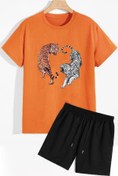 Resim trendypassion Tiger Şort T-shirt Eşofman Takımı 