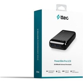 Resim Ttec 2BB186S PowerSlim Pro LCD 20.000 mAh PD 20W Taşınabilir Şarj Aleti / Powerbank USB-C Giriş/Çıkış 