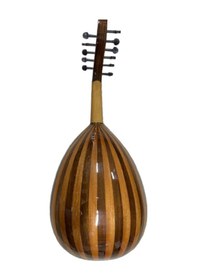 Resim Üst Kalite Ud Kanada Kapaklı Kenar İşlemeli Ceviz-maun 