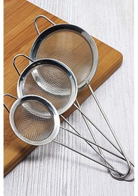 Resim Metal Paslanmaz 3 Lü Çay Süzgeç 