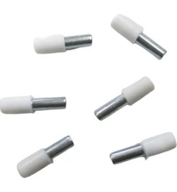 Resim Saneks Plastik Başlı Metal Raf Pimi Beyaz (50 Adet) 