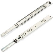 Resim Canex Teleskopik Bilyalı Ray Geniş 43 Mm 43x50 Cm Çekmece Rayları Gri 