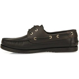 Resim 032 Daxis Unisex Kokulu Tabanlı Hakiki Deri Bağcıklı Ayakkabı Siyah 