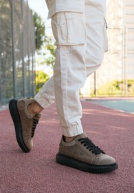 Resim Riccon Süet Vizon Siyah Erkek Sneaker 0012360 